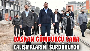 Başkan Gümrükçü Saha Çalışmalarını Sürdürüyor