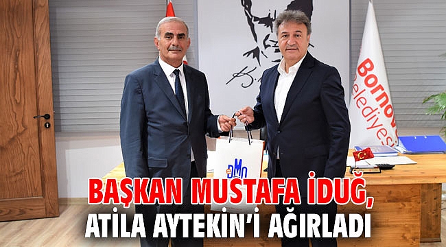 Başkan İduğ, Atila Aytekin’i ağırladı