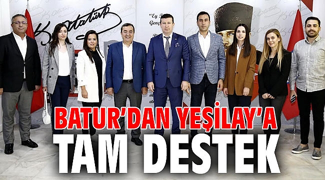 Batur’dan Yeşilay’a tam destek