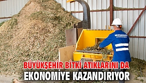 Büyükşehir bitki atıklarını da ekonomiye kazandırıyor
