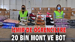 İzmir'de öğrencilere 20 bin mont ve bot