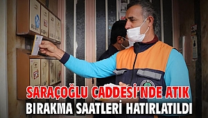 Saraçoğlu Caddesi’nde atık bırakma saatleri hatırlatıldı