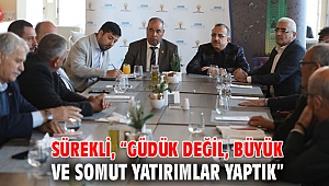 Sürekli, “Güdük değil, büyük ve somut yatırımlar yaptık”