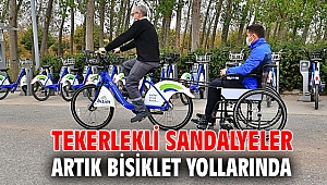 Tekerlekli sandalyeler artık bisiklet yollarında