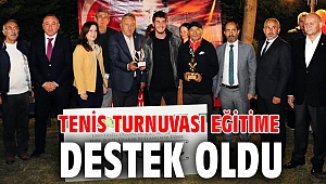 Tenis Turnuvası Eğitime Destek Oldu