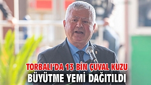 Torbalı'da 13 bin çuval kuzu büyütme yemi dağıtıldı