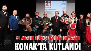 21 Aralık Türkçe Eğitim Bayramı Konak’ta kutlandı