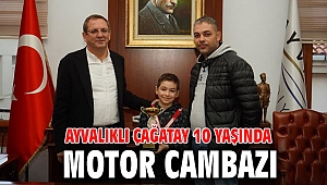 Ayvalıklı Çağatay 10 yaşında motor cambazı