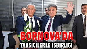 Bornova’da taksicilerle işbirliği