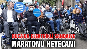 Buca’da Elektrikli Sandalye Maratonu heyecanı 