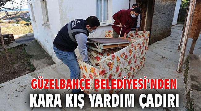 Güzelbahçe Belediyesi’nden Kara Kış Yardım Çadırı