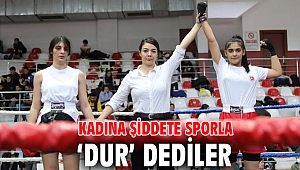 Kadına şiddete sporla ‘dur’ dediler