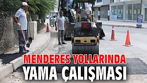 Menderes Yollarında Yama Çalışması