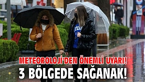Meteoroloji'den önemli uyarı! 3 bölgede sağanak!