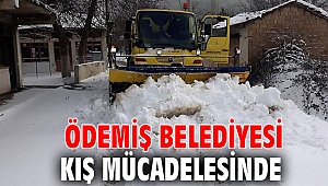 Ödemiş Belediyesi kış mücadelesinde