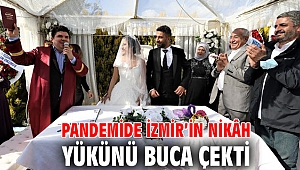 Pandemide İzmir’in nikâh yükünü Buca çekti
