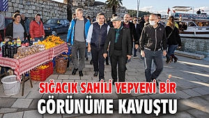 Sığacık sahili yepyeni bir görünüme kavuştu