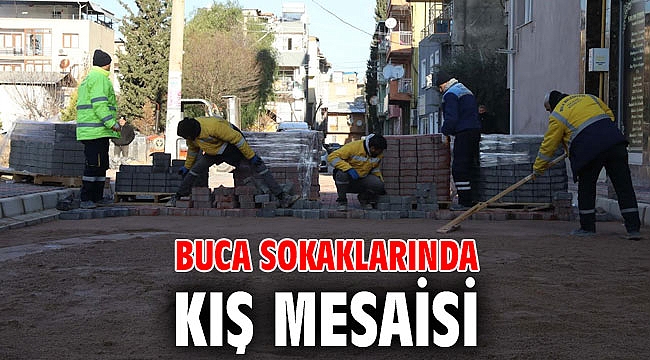 Buca sokaklarında kış mesaisi