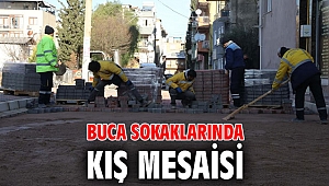 Buca sokaklarında kış mesaisi