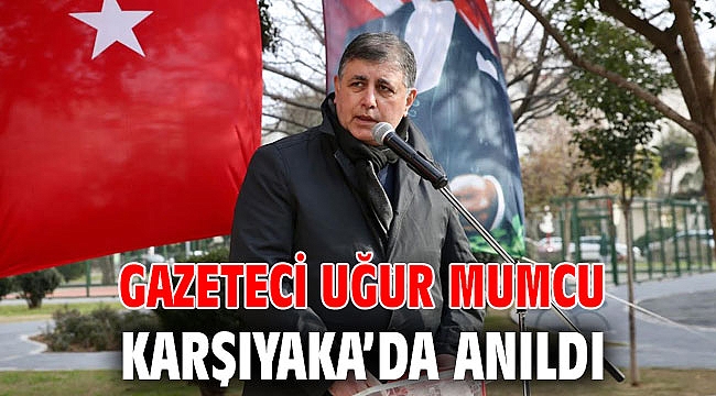 Gazeteci Uğur Mumcu Karşıyaka’da anıldı