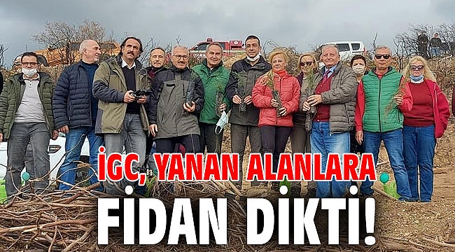 İGC, yanan alanlara fidan dikti!