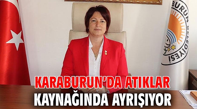 Karaburun’da atıklar kaynağında ayrışıyor