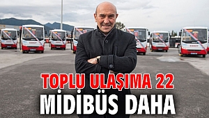 Toplu ulaşıma 22 midibüs daha
