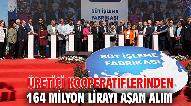 Üretici kooperatiflerinden 164 milyon lirayı aşan alım