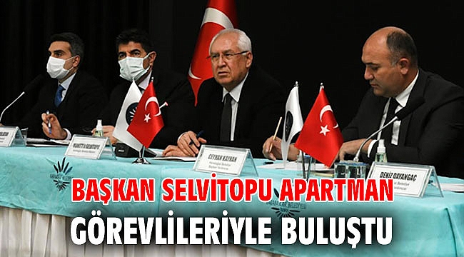 Başkan Selvitopu apartman görevlileriyle buluştu
