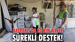 Bayraklı’da 20 bin aileye sürekli destek!