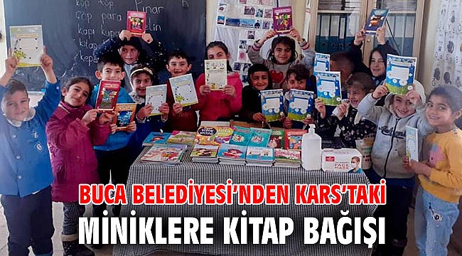 Buca Belediyesi’nden Kars’taki miniklere kitap bağışı