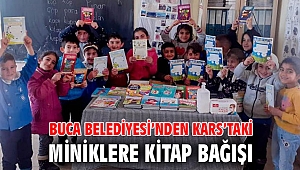 Buca Belediyesi’nden Kars’taki miniklere kitap bağışı