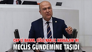 CHP’li Bakan, Çiğli/Kaklıç Havaalanı’nı Meclis gündemine taşıdı