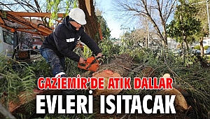 Gaziemir’de atık dallar evleri ısıtacak