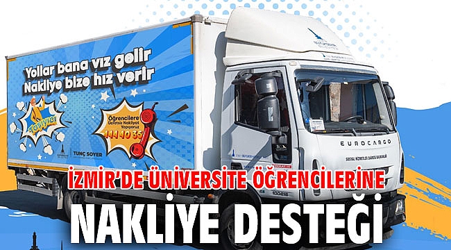 İzmir’de üniversite öğrencilerine nakliye desteği