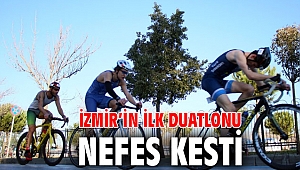 İzmir’in ilk duatlonu nefes kesti
