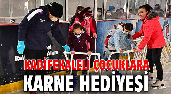 Kadifekaleli çocuklara karne hediyesi