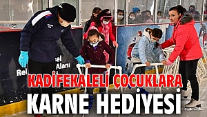 Kadifekaleli çocuklara karne hediyesi