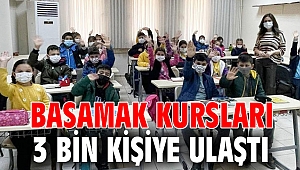 Basamak kursları 3 bin kişiye ulaştı
