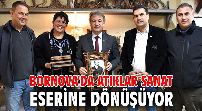 Bornova’da atıklar sanat eserine dönüşüyor