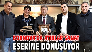 Bornova’da atıklar sanat eserine dönüşüyor