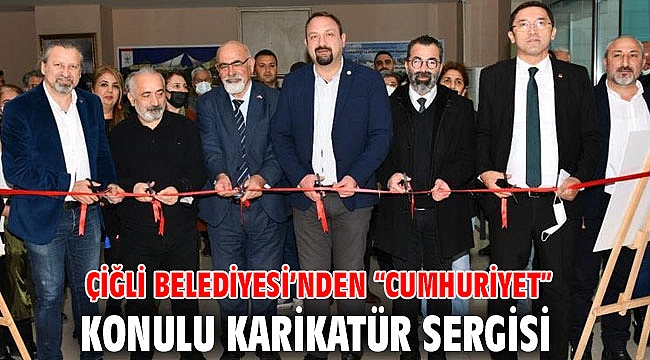 Çiğli Belediyesi’nden “Cumhuriyet” Konulu Karikatür Sergisi
