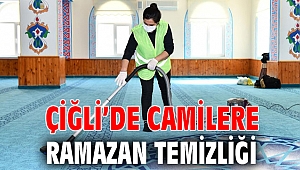 Çiğli’de Camilere Ramazan Temizliği