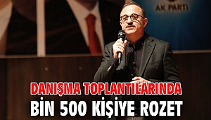 Danışma Toplantılarında bin 500 kişiye rozet