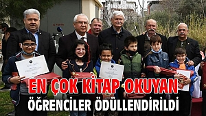 En çok kitap okuyan öğrenciler ödüllendirildi