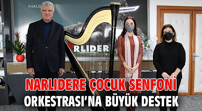 NARLIDERE ÇOCUK SENFONİ ORKESTRASI’NA BÜYÜK DESTEK