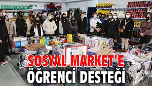 Sosyal Market’e öğrenci desteği