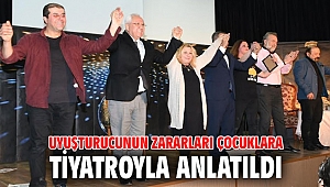 Uyuşturucunun zararları çocuklara tiyatroyla anlatıldı