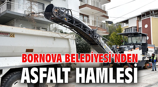 Bornova Belediyesi’nden asfalt hamlesi