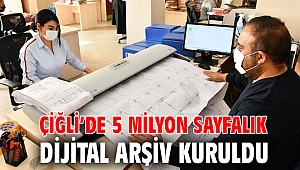 Çiğli’de 5 Milyon Sayfalık Dijital Arşiv Kuruldu
